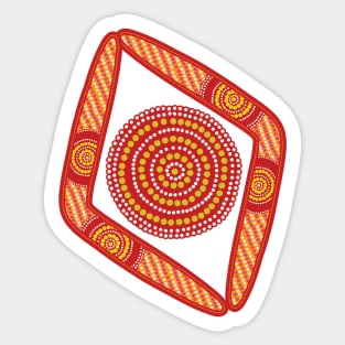 Awesome Aboriginal Dot Art Sticker